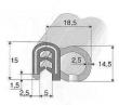 Profil de porte à armature metallique 376.1